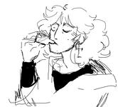 half-body flat sketch / ~$3